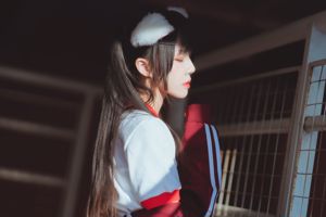 Sakura Momao "Red Gymnastics Suit" [Người đẹp COSPLAY]